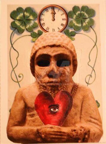 "Dieu, définition 1" başlıklı Kolaj Nelly Sanchez tarafından, Orijinal sanat