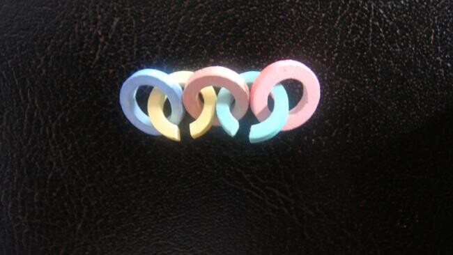 Sculpture intitulée "Olympics" par Bijay Boghani, Œuvre d'art originale