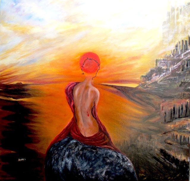 Painting titled "Melancholia" by Aurel, Original Artwork, Other