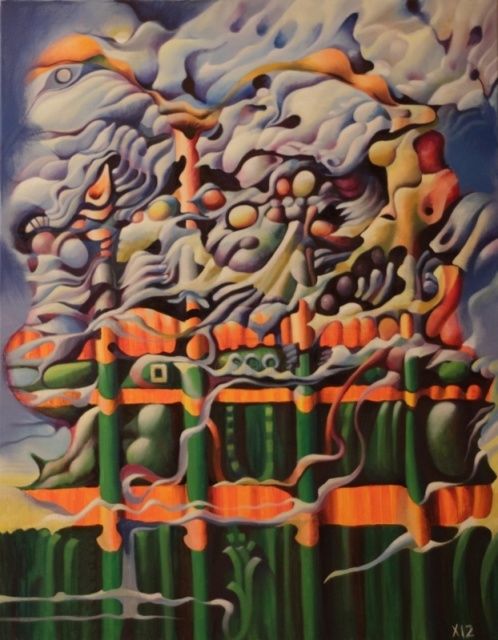 Painting titled "History of Jazz - И…" by Victor X, Original Artwork, Oil