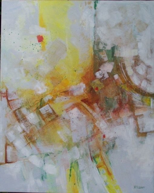 Peinture intitulée "L'Amour pour Lumière" par Anne-Frédérique Ferret, Œuvre d'art originale, Huile