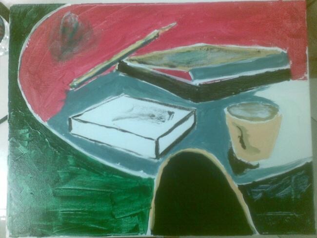 Peinture intitulée "midday in Fayoum" par Amr Assaad, Œuvre d'art originale, Huile
