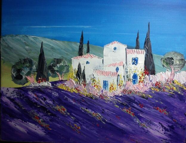 Painting titled "chez mr robert" by Frederic Dupuy, Original Artwork