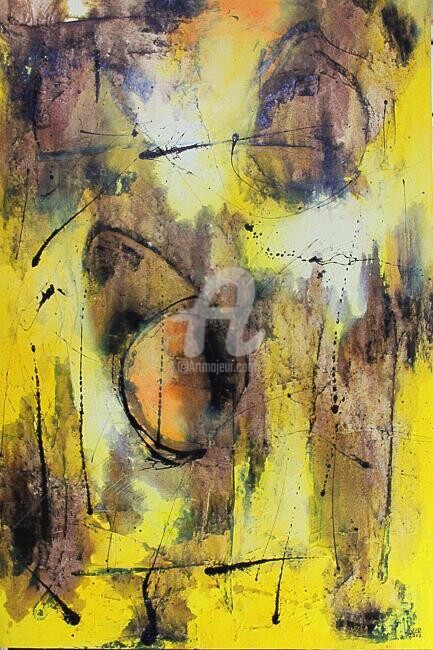 Painting titled "Untitled Series III" by Sio Montera, Original Artwork, Oil