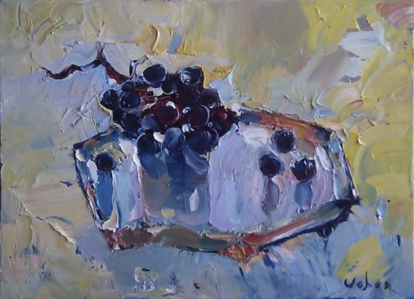 Black Grapes 绘画, 11.8x15.8 in
