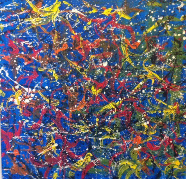 「colorfull」というタイトルの絵画 M Javanによって, オリジナルのアートワーク, オイル