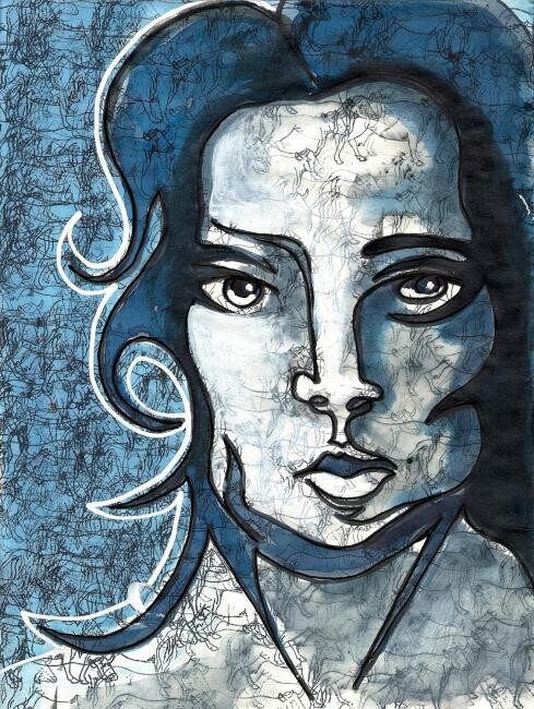 Dessin intitulée "Trait 3" par Edith Bos Boyer (EDITH DONC), Œuvre d'art originale, Autre