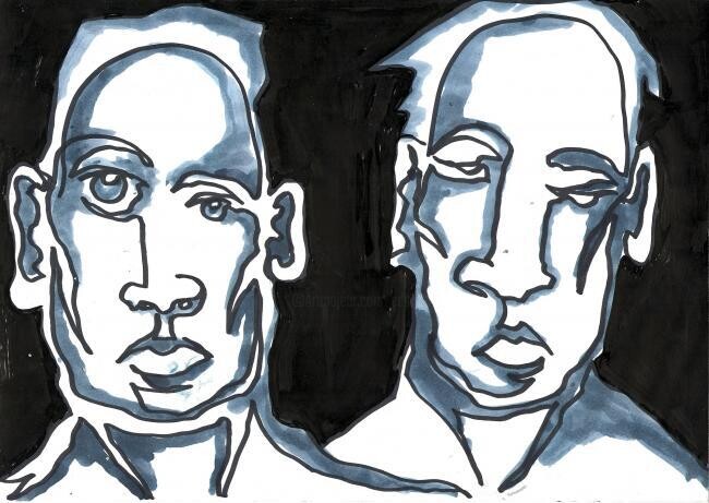 Duo 2 图画, 8.3x11.4 in