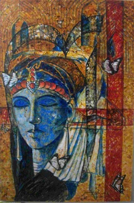 Painting titled "awaguon 5 series b…" by Yousuf Sheikh, Original Artwork