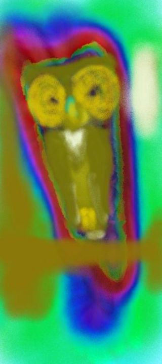 Digital Arts titled "ghostowl" by Highlander Nightlion, Original Artwork