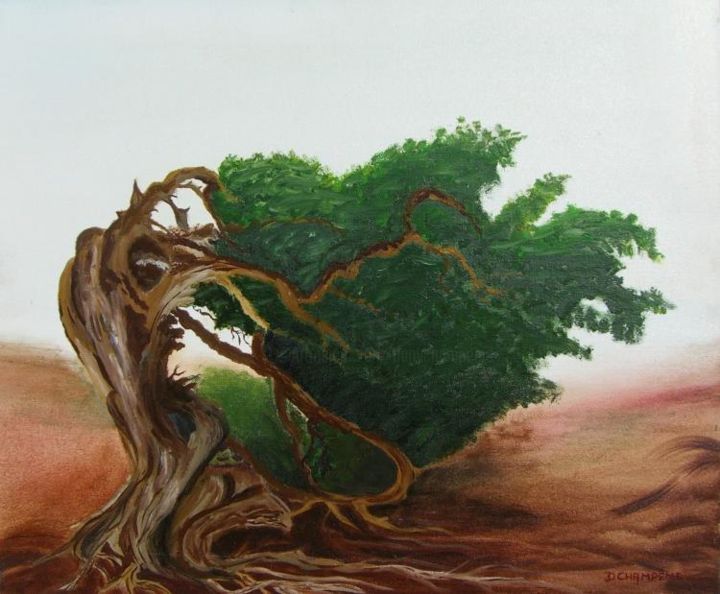 Peinture intitulée "GITANE ENDIABLEE" par Dany Champeme, Œuvre d'art originale, Huile