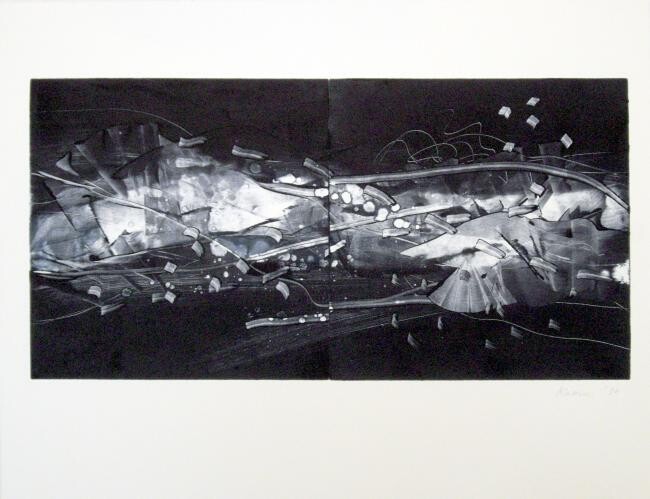 Printmaking titled "Voie lactée" by Kaoru Tsuzawa, Original Artwork