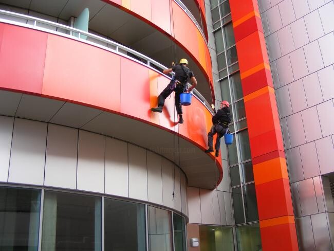 Photography titled "Sky high Building C…" by Alphonse Mpeke, Original Artwork, Oil