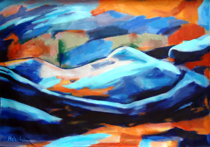 "Portrait of a Figure" 绘画, 23.2x33.5 in