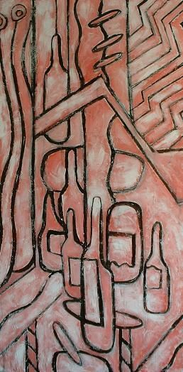 Painting titled "Bottles" by Bartek Radziejewski, Original Artwork