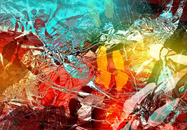 Drawing titled "DEEP COMPLEXITY Bla…" by Stefan Klinkigt, Original Artwork, Other