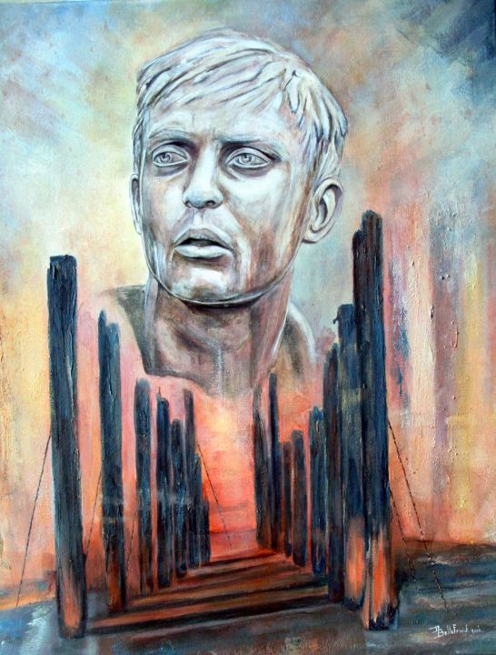 Painting titled "Apocalypse now" by Danielle Bellefroid, Original Artwork, Acrylic