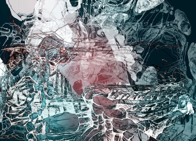 Drawing titled "DEEP COMPLEXITY Bla…" by Stefan Klinkigt, Original Artwork, Other