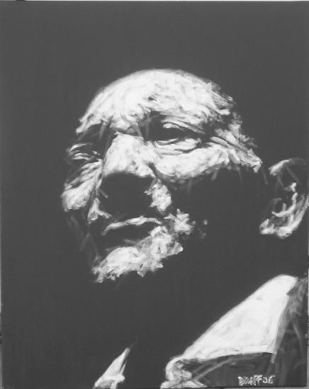Peinture intitulée "Le Doyen" par Erwan Deuff, Œuvre d'art originale