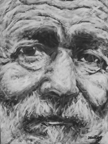 Peinture intitulée "El barbudo" par Erwan Deuff, Œuvre d'art originale