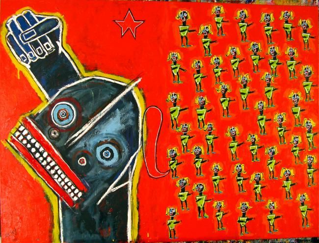 Peinture intitulée "ROLE MODEL" par Matt Sesow, Œuvre d'art originale, Huile