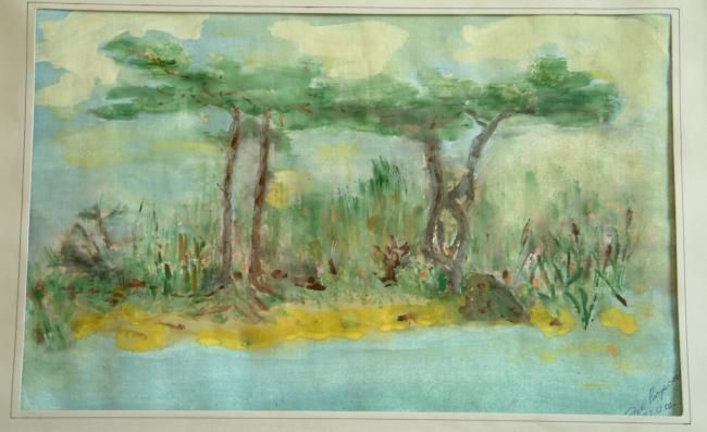 Painting titled "Latgalija" by Ingvar El Raven, Original Artwork, Oil