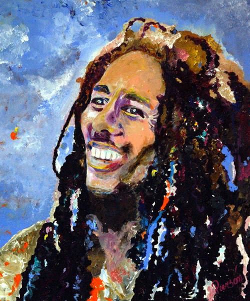 Bob Marley, 絵画 Linda Piersonによって | ArtMajeur