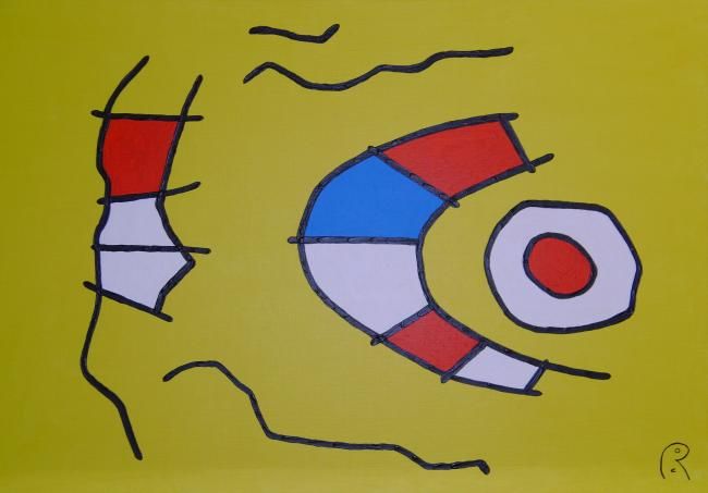 Painting titled "Derailed System" by Jan Theuninck, Original Artwork