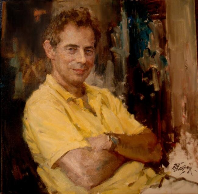 Schilderij getiteld "Craig Mattoil, orig…" door Jin Ming Li, Origineel Kunstwerk, Olie