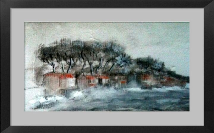 "Maisons à l'Est du…" başlıklı Resim Hénohut De Zhéry tarafından, Orijinal sanat