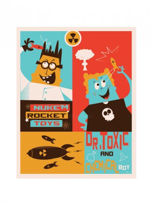 Digitale Kunst getiteld "Dr.TOXIC AND CHEMIC…" door Filip Lasseel, Origineel Kunstwerk