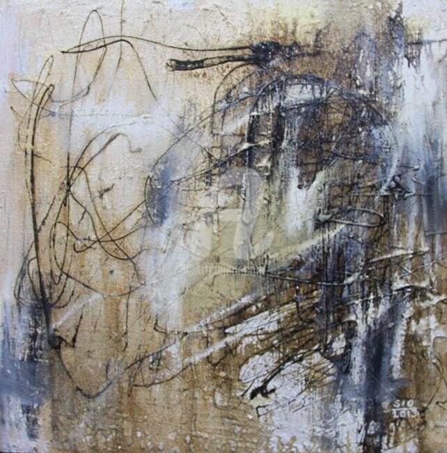 Painting titled "Era of the Scratch…" by Sio Montera, Original Artwork, Oil