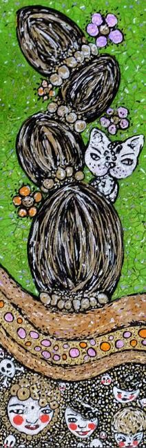 Peinture intitulée "Nature" par Karine Garelli (Reds Robin), Œuvre d'art originale