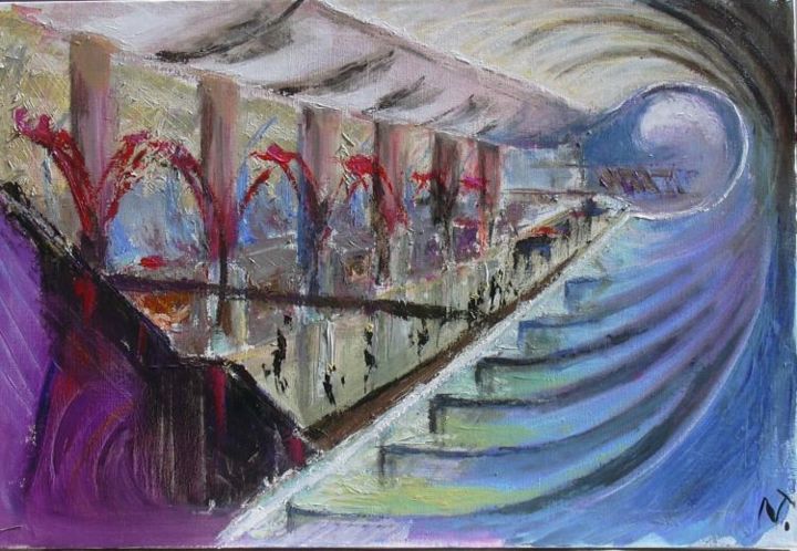 Peinture intitulée "Cortex" par Nathalie Torrents, Œuvre d'art originale