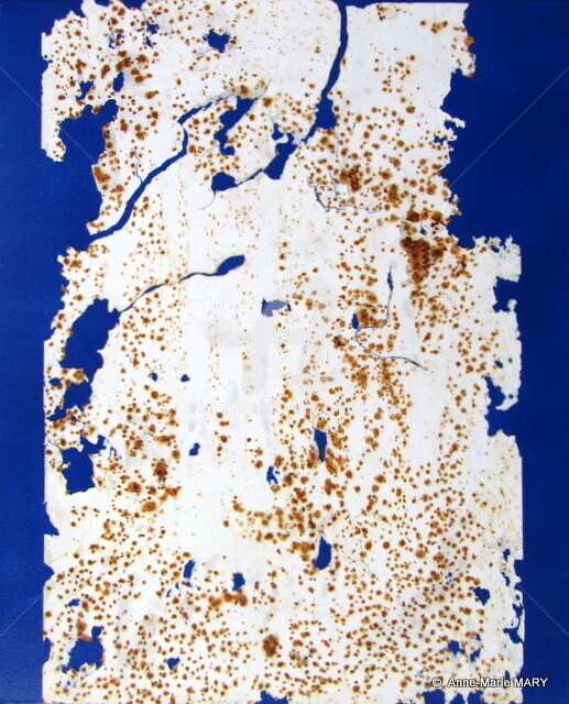 Peinture intitulée "Memoire du temps N°…" par Anne-Marie Mary, Œuvre d'art originale, Acrylique