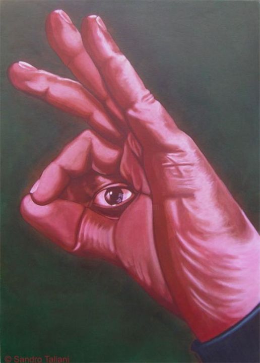 Pittura intitolato "Osservatore - Watch…" da Sandro Taliani, Opera d'arte originale