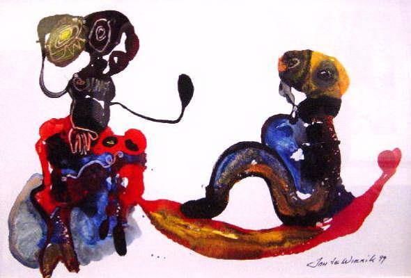 Painting titled "naamloos16.jpg" by Jan Te Wierik, Original Artwork
