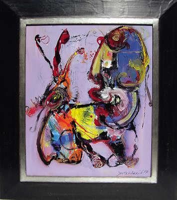 Painting titled "naamloos22.jpg" by Jan Te Wierik, Original Artwork