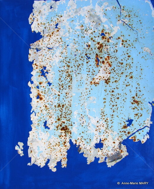 Peinture intitulée "mémoire du temps n°…" par Anne-Marie Mary, Œuvre d'art originale, Acrylique