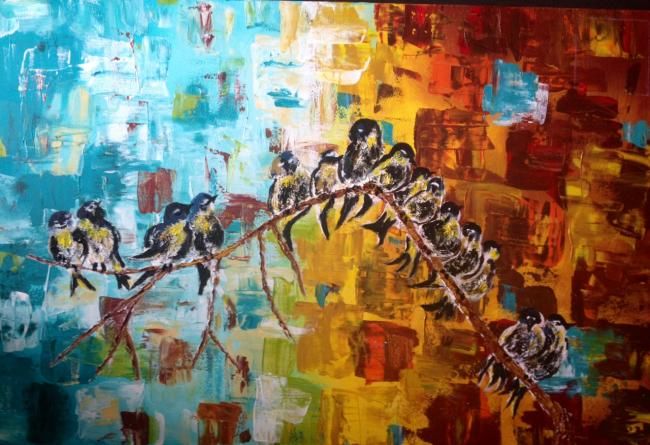 「Fall」というタイトルの絵画 M Javanによって, オリジナルのアートワーク