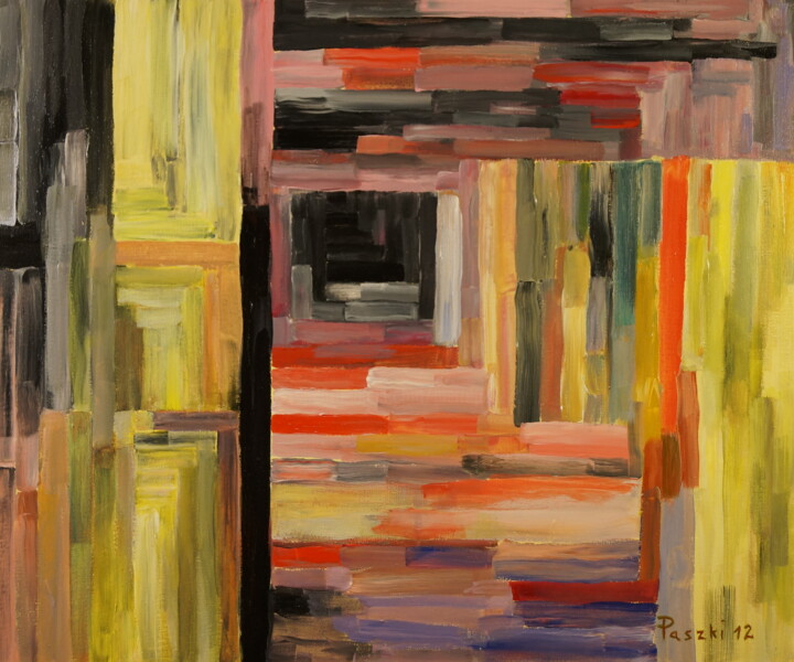 Peinture intitulée "Porte d'Aphrodite 2…" par Pierre Paszkowski, Œuvre d'art originale