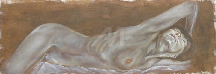 Peinture intitulée "Cristalisée" par Madorssane, Œuvre d'art originale, Huile