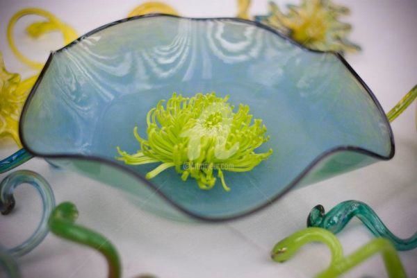 Blown glass bowl with lip wrap - 2024 雕塑