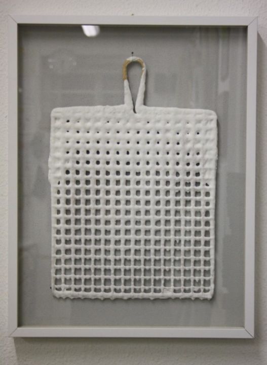 Painting titled "reticoli" by Riccardo Viganò, Original Artwork