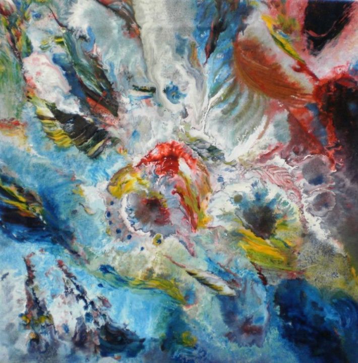 Painting titled "Colour" by Hamid Nasir, Original Artwork