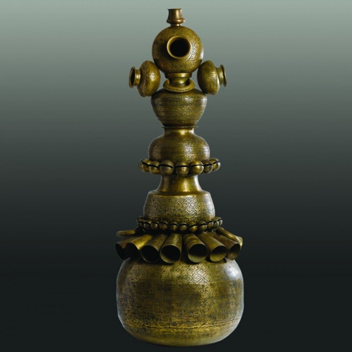 Sculpture titled "Damini" by Neeraj Gupta, Original Artwork, Metals