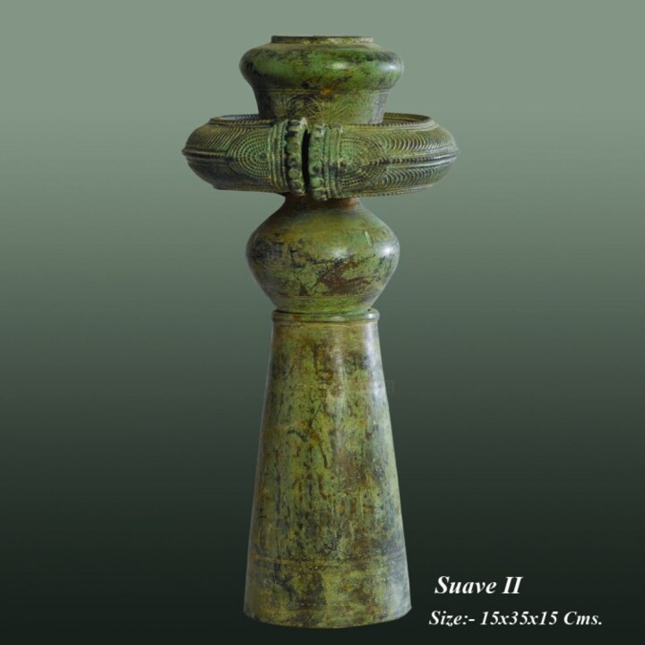 Sculpture titled "Svave II" by Neeraj Gupta, Original Artwork, Metals