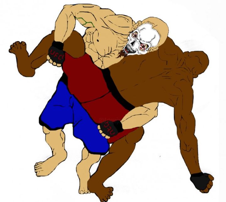 Digital Arts titled "mma" by Beto Jimenez, Original Artwork, Digital Painting
