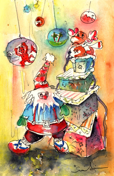 Christmas in Lanzarote 02 绘画, 8.3x5.1 in