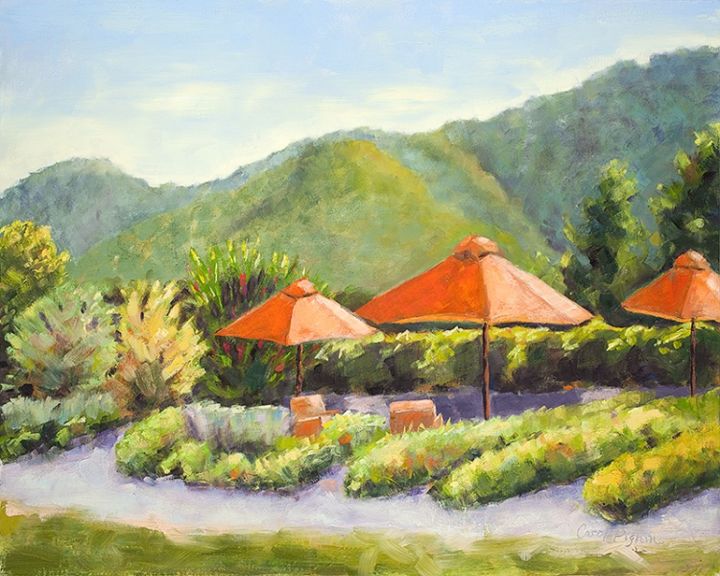 "w-umbrellas-in-a-vi…" başlıklı Tablo Carol Pighin tarafından, Orijinal sanat